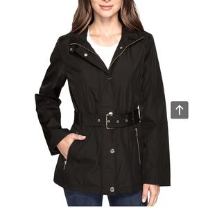 New! Michael Kors belted snap front jacket